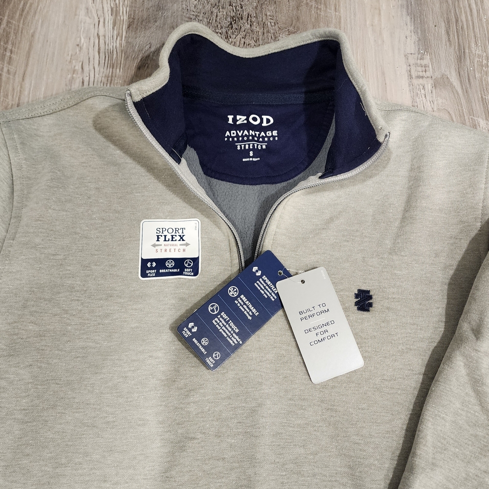 IZOD "Performance Advantage Stretch" Gray Quarter… - image 3